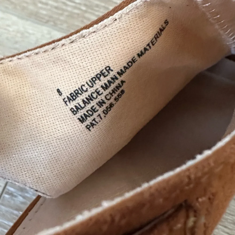 Express peep toe heeled booties brown 8 - Picture 4 of 9